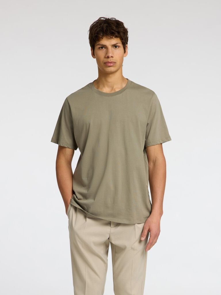 SELECTED m.majica Slhaspen ss o-neck tee no Vetiver       68078